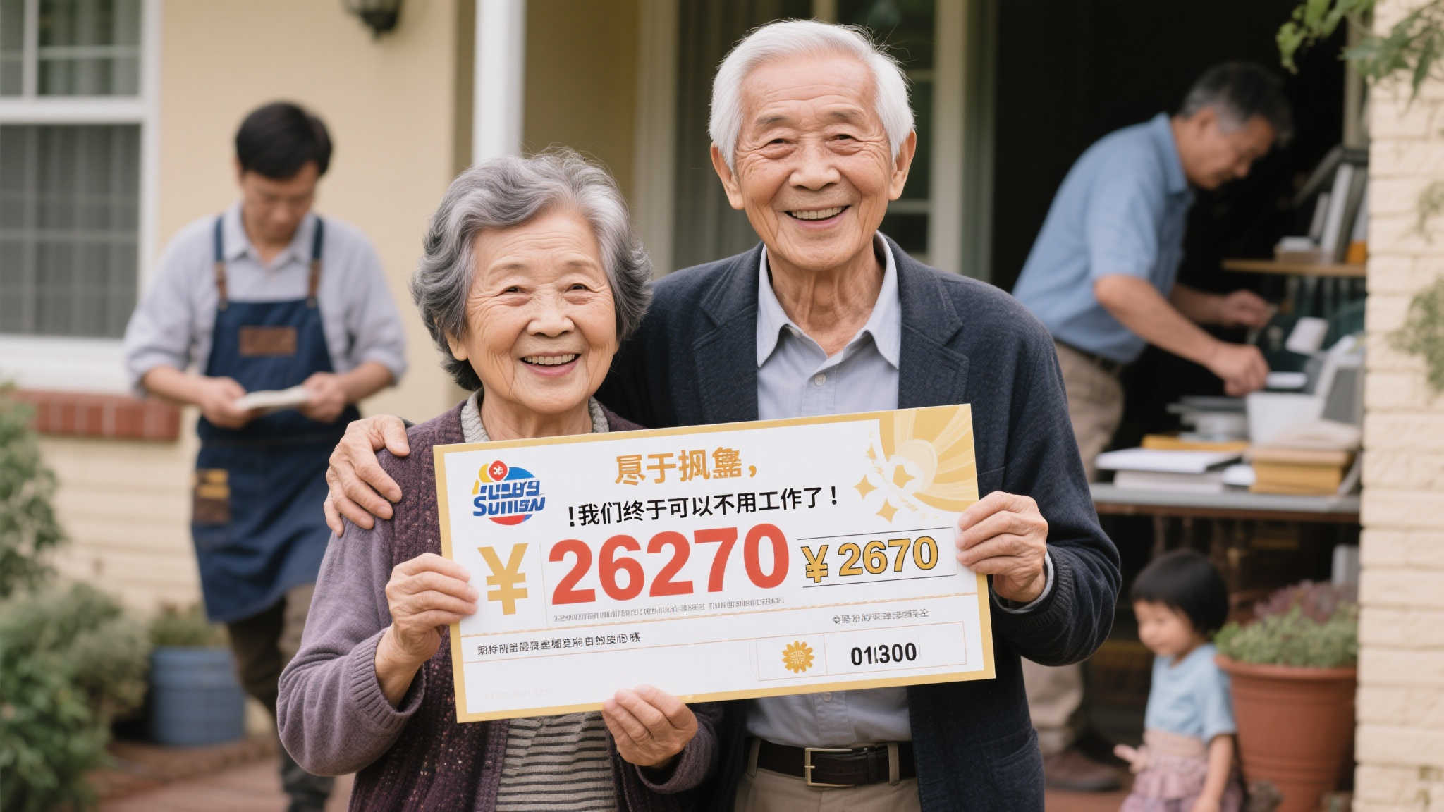 七旬老夫妇意外中奖2627万：从此告别工作迎来新生活