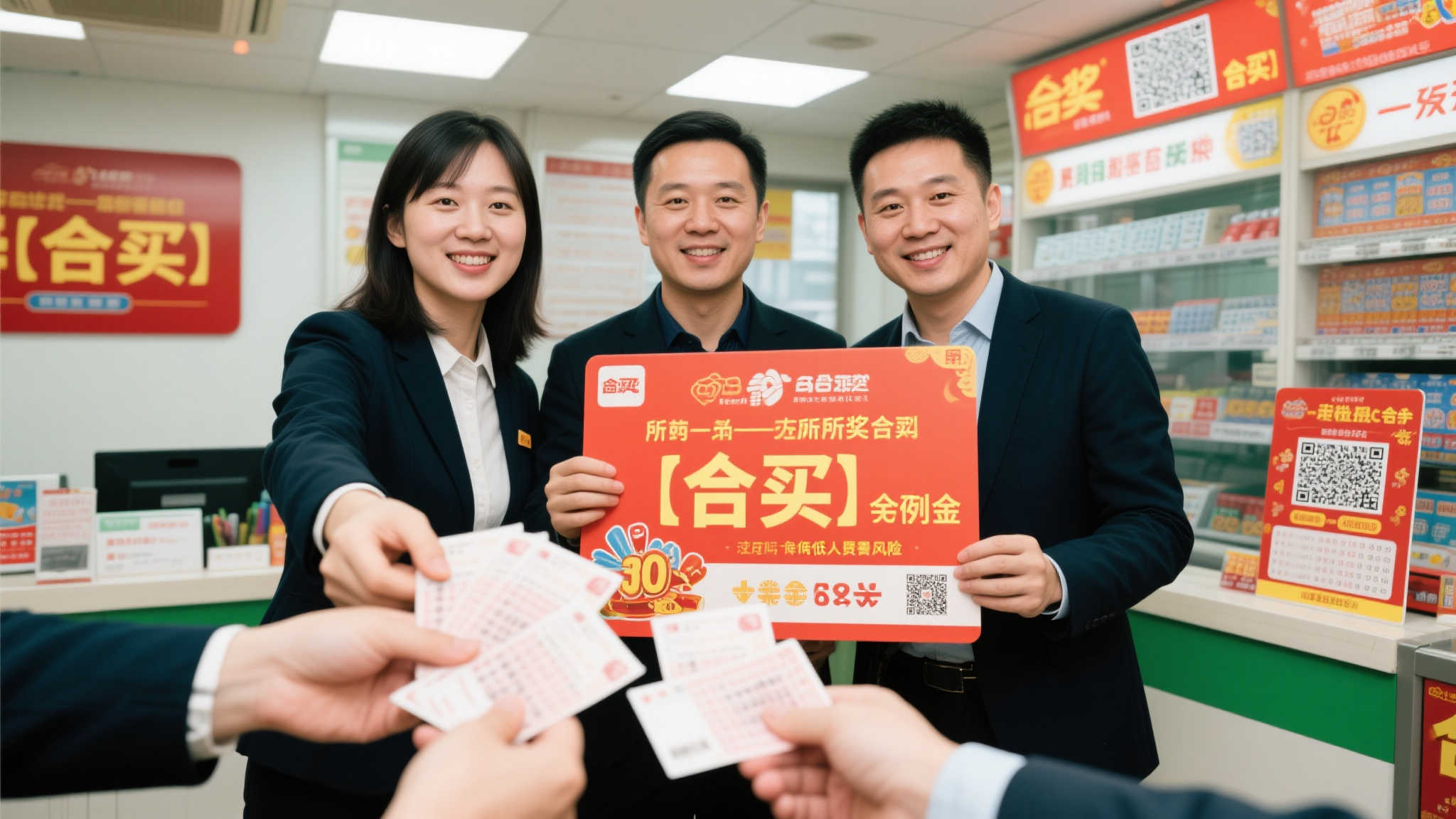 3同事初次合买双色球，机选10元喜中531万大奖