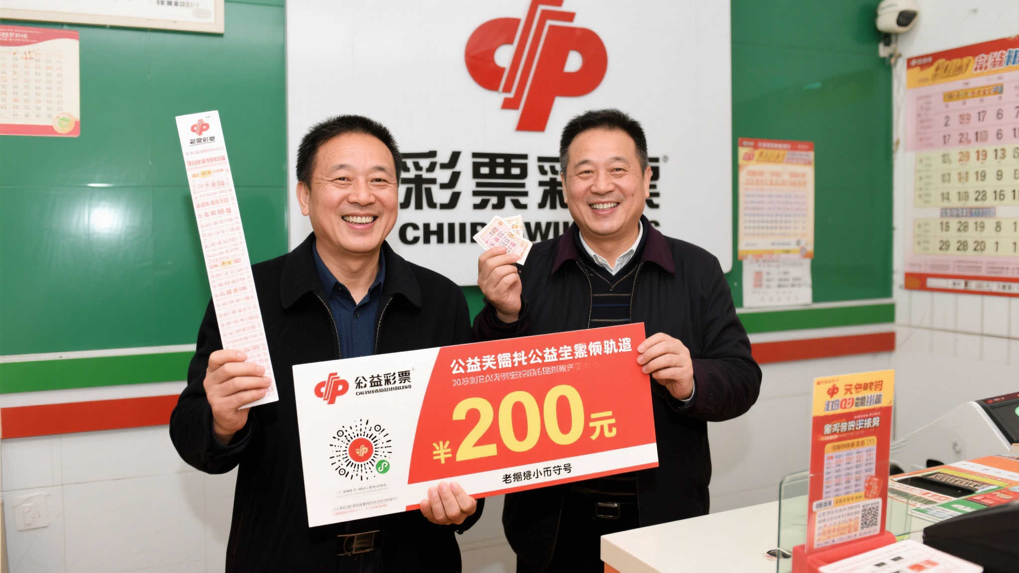 福彩大奖得主3772万与2954万同框亮相 齐摆庆祝Pose-图 福彩大奖得主3772万与2954万同框亮相 齐摆庆祝Pose-图