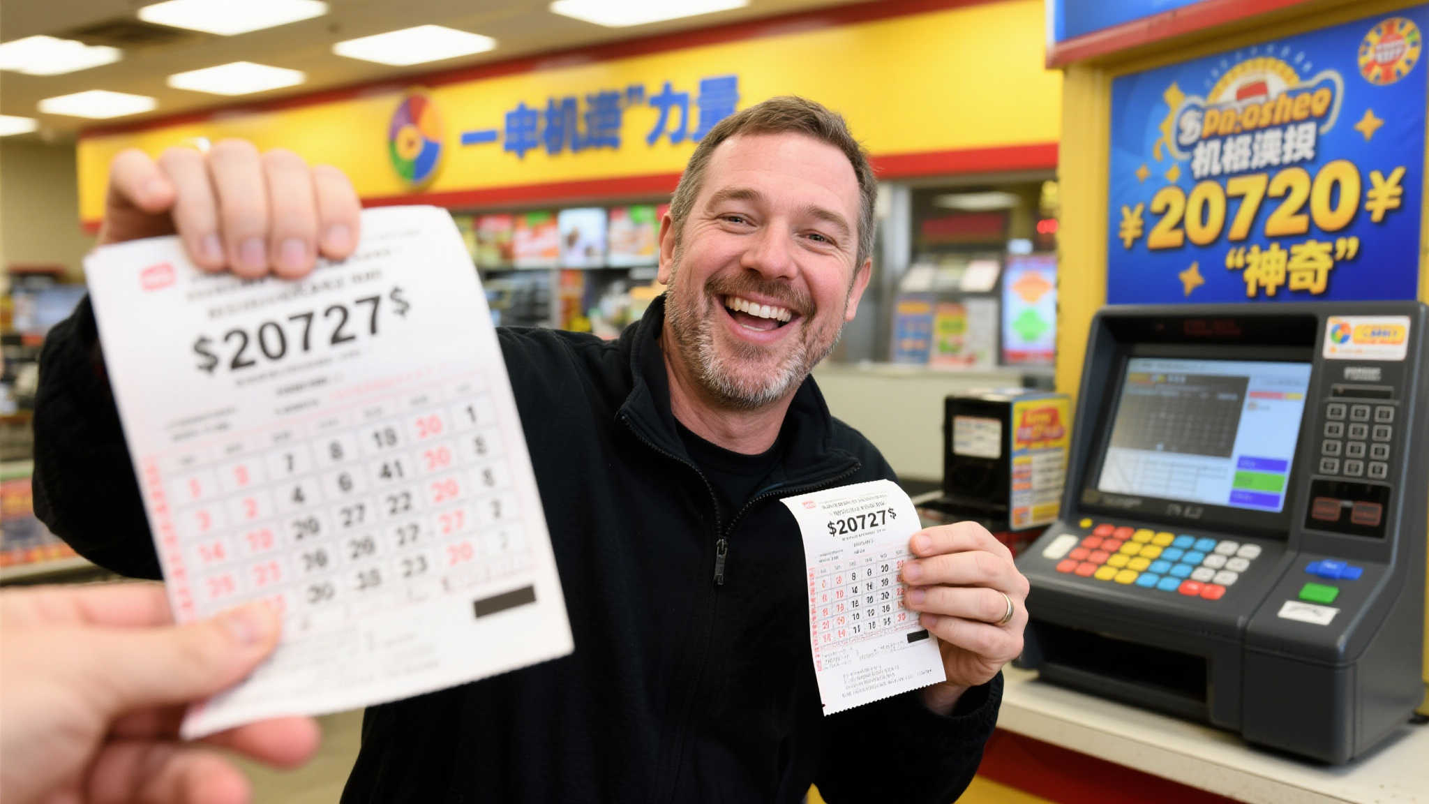 30元机选票意外斩获2072万大奖